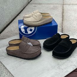 Designer Naples Slippers Wrapped Clogs loafers Sandals Clog Cork Flat High Quality Fashion Winter Summer Shoes Leather Slide Beach Women Men Size 35-46