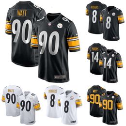 Official Men's T.J. Watt #90 Pittsburgh Steelers Black Vapor F.U.S.E. Stitched Limited Jersey NFL Fan Game Apparel