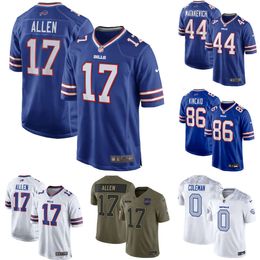 Men's Buffalo Bills Josh Allen #17 Royal Blue Official Team Game Jersey