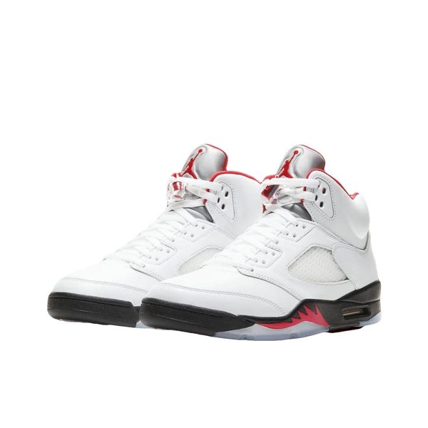 5 Retro Basketball Shoes Unisex Mesh Air Cushion Crystal Sole Street Sneakers Size 36-47