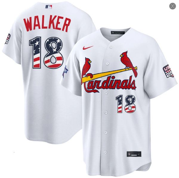 Men's St. Louis Cardinals Jordan Walker White Home Official Replica Player Jersey 2026 USA All Star Jersey