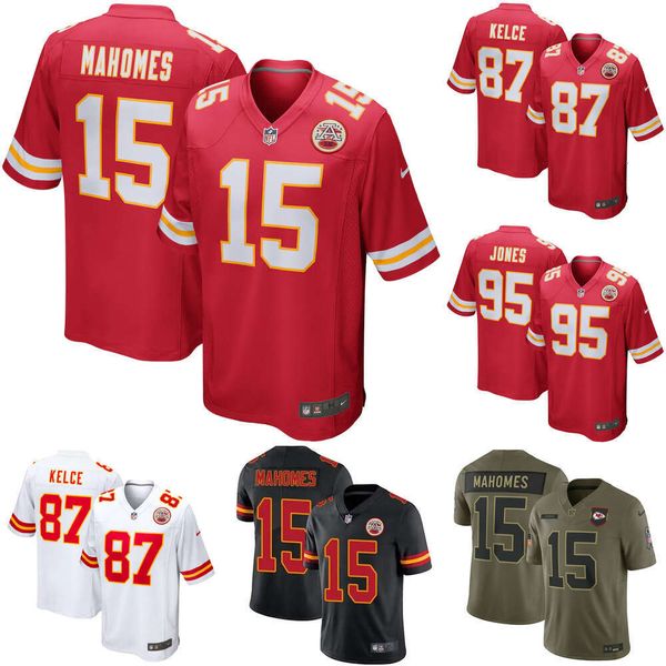 Men's Patrick Mahomes #15 Kansas City Chiefs Red Game Jersey