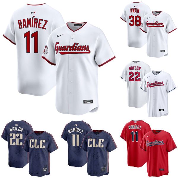Men's Cleveland Guardians Jose Ramirez White Home Limited Player Jersey